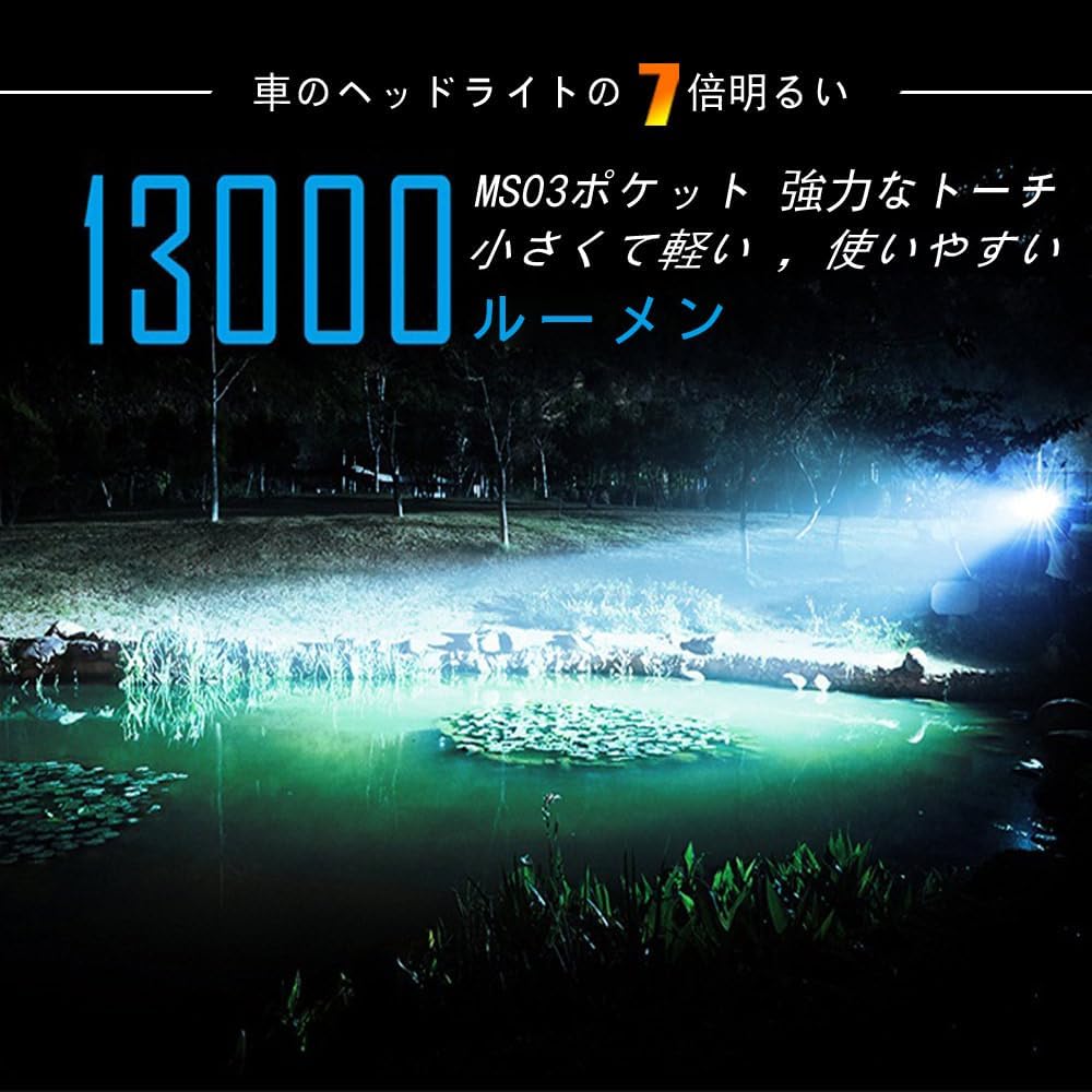 IMALENT MS03 高輝度13000ルーメン防水EDC懐中電灯（320m照射・USB-C急速充電・軽量コンパクト）
