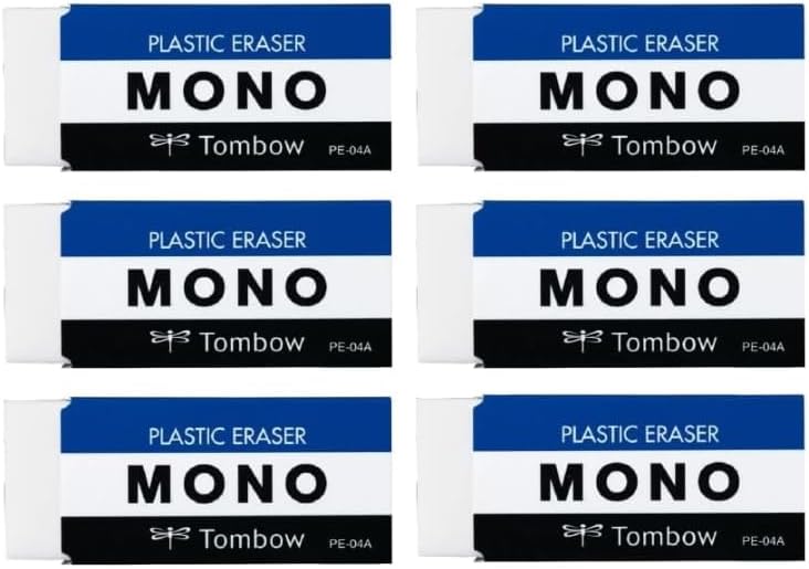 モノ消しゴム 6個セット | トンボ鉛筆 | 学生向け 文房具