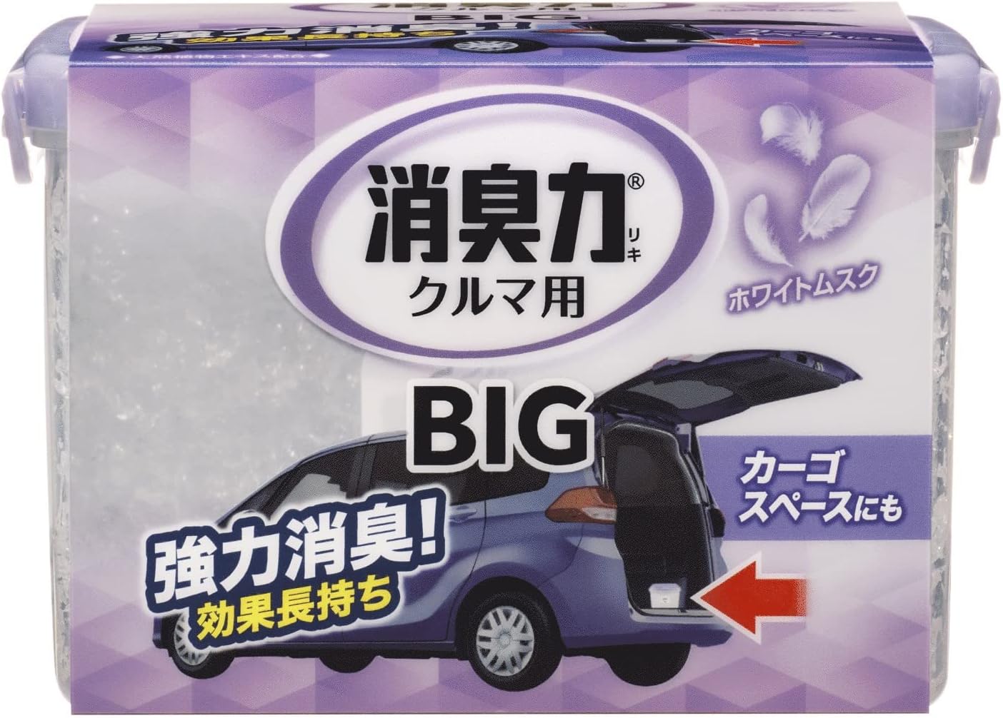 車用消臭剤 BIG ホワイトムスク 900g 大容量 - カーゴスペース用