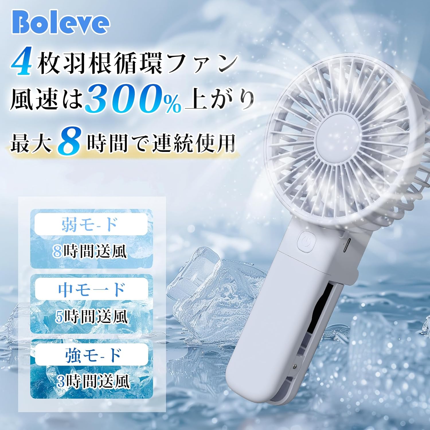 携帯用クリップ型ハンディファン - 2025最新設計、静音・大風量、軽量150g、風量3段階、Type-C急速充電【熱中症対策・オフィス・スポーツ観戦】