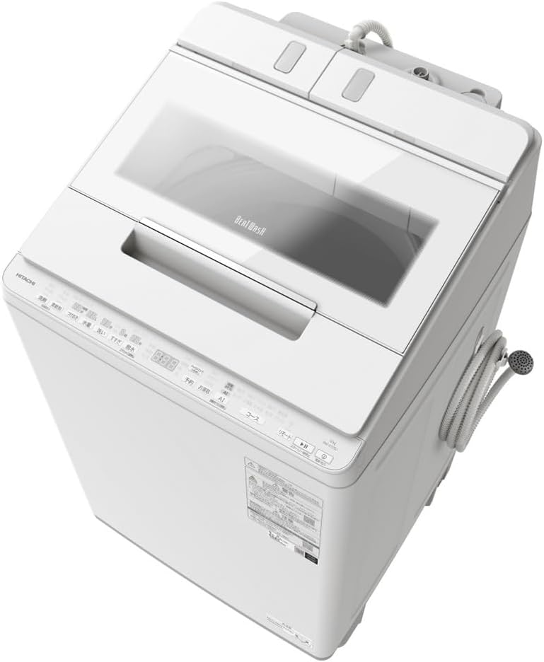 全自動洗濯機 12kg ホワイト ビートウォッシュ 自動液体洗剤・柔軟剤投入