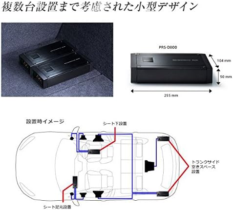 カロッツェリア パイオニア 250W×2 ブリッジャブルパワーアンプ PRS-D800