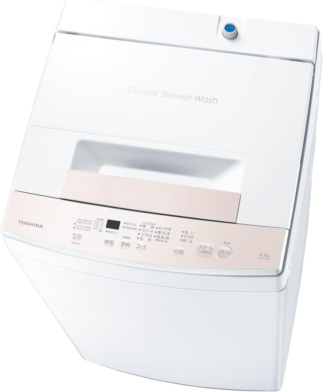 全自動洗濯機（4.5kg） 東芝 AW-45GA4(W) ピュアホワイト