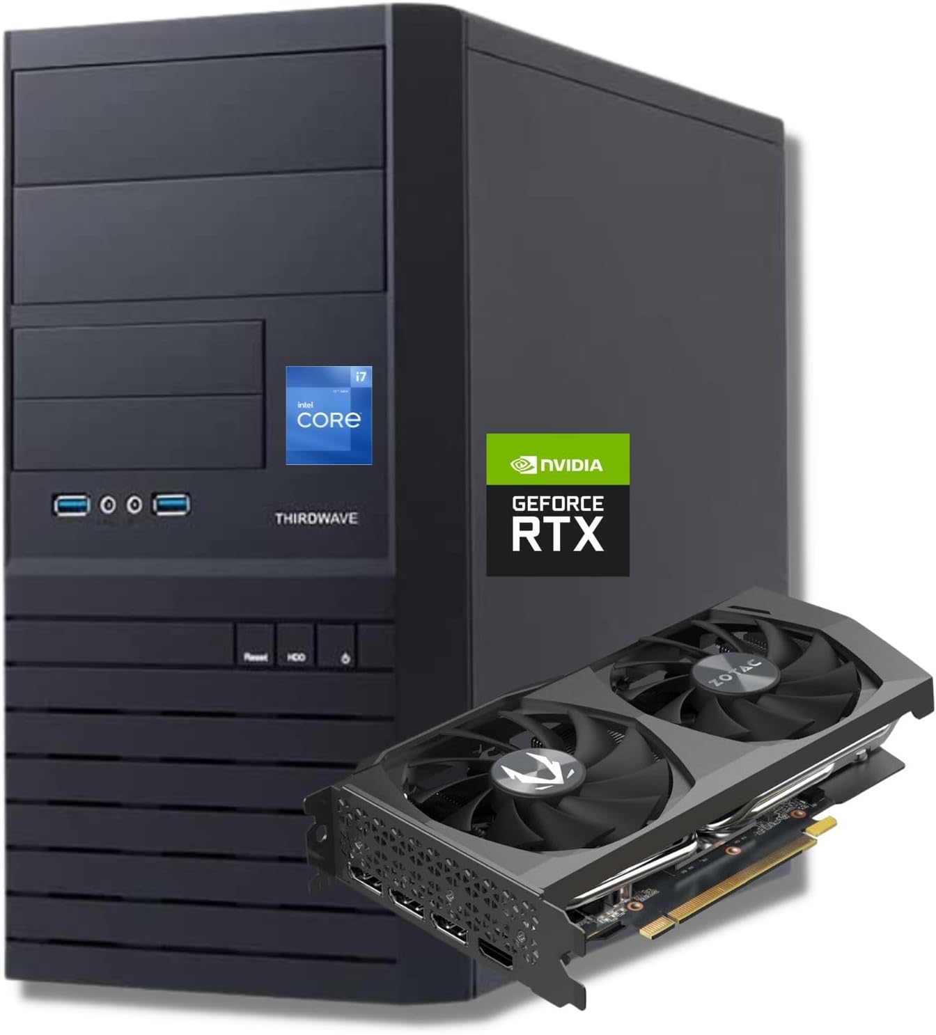 ゲーミングPC デスクトップ ドスパラ i7-12700 RTX 3060 32GB SSD2TB Windows 11 (整備済み)