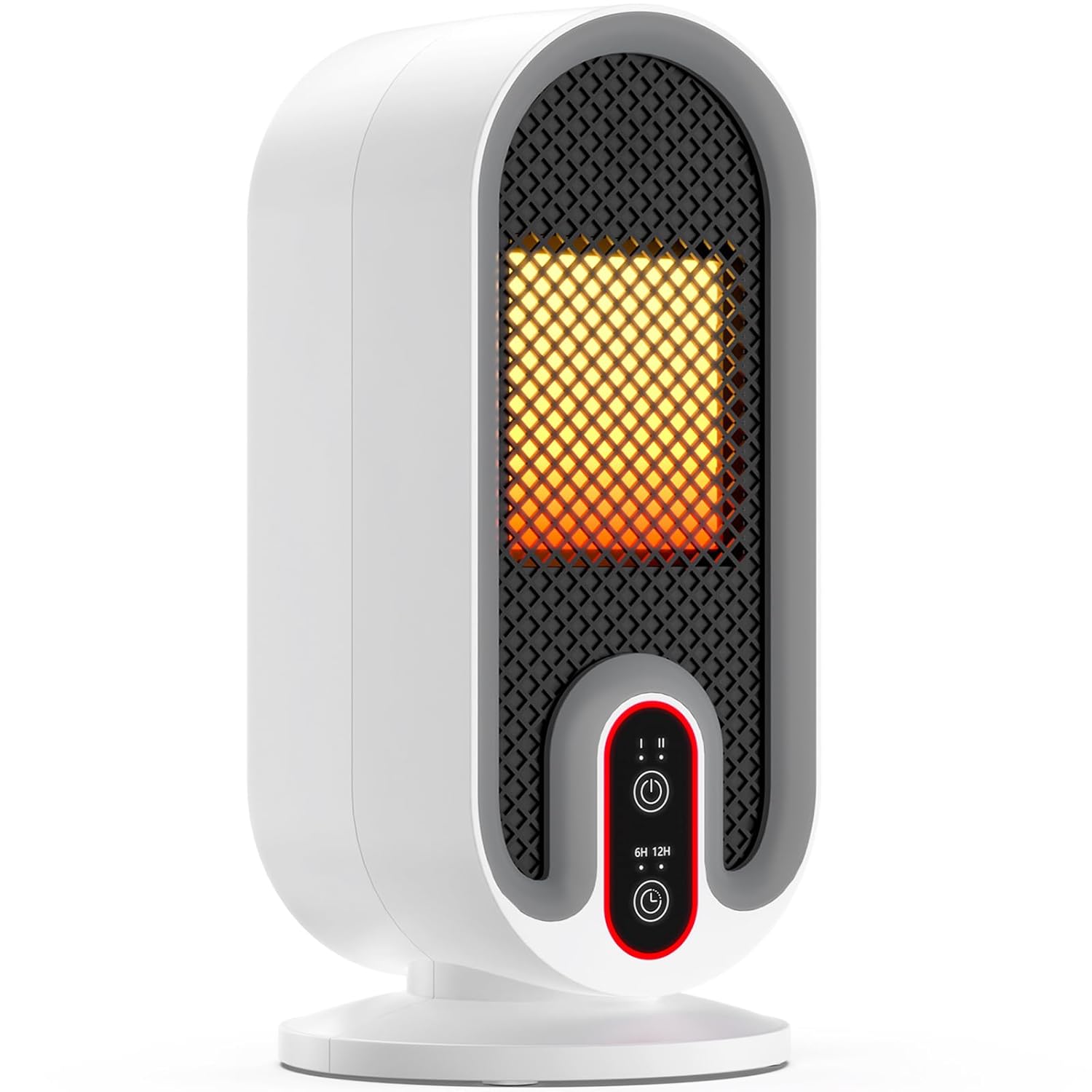 【省エネ】セラミックファンヒーター 小型 650W/800W 即暖 タイマー機能付き