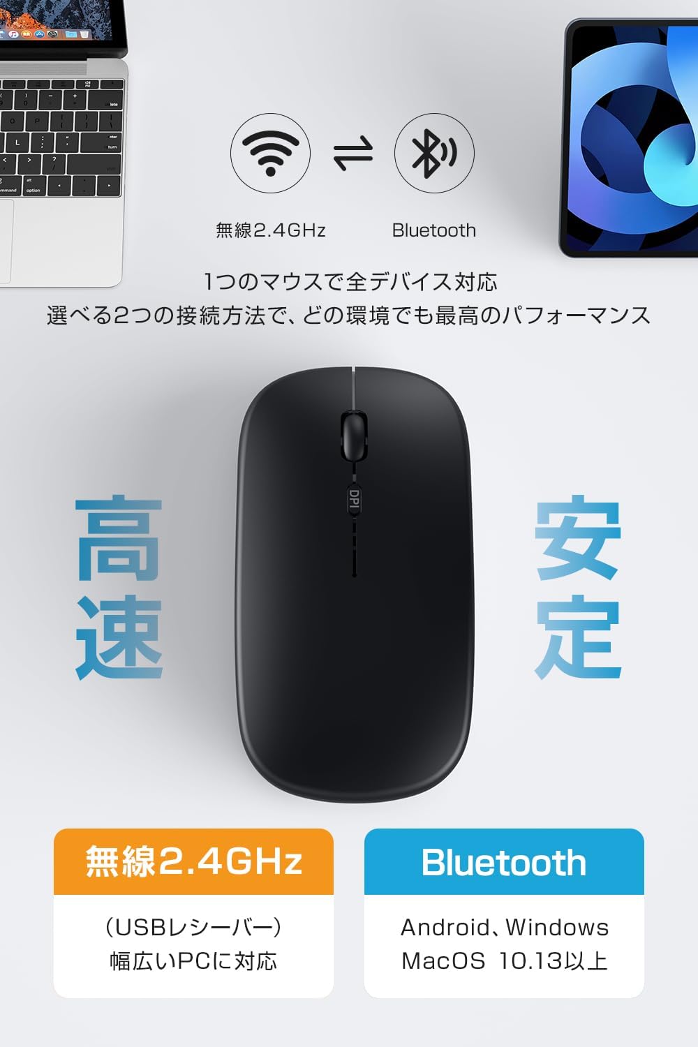 【2025新登場】軽量薄型Bluetooth無線マウス 静音・高精度・充電式・左利き対応