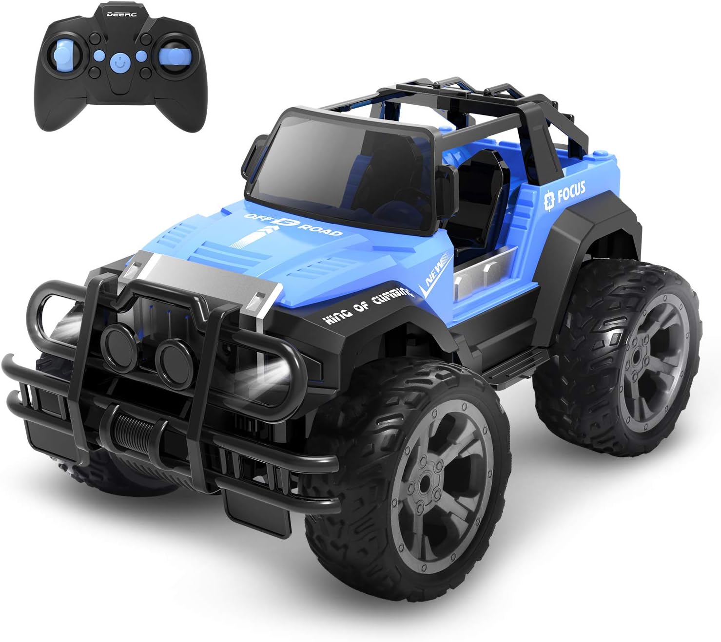 クリスマスプレゼントに最適なこども向けオフロードラジコンカー 1/18 充電式 RCカー DE42