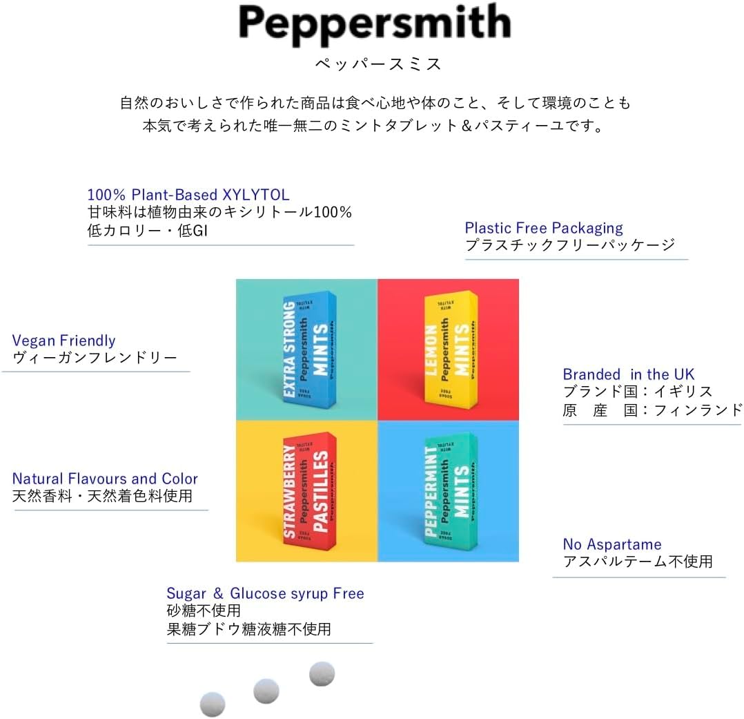 エクストラストロングキシリトールミントタブレット15g［砂糖不使用・天然香料・プラスチックフリー］