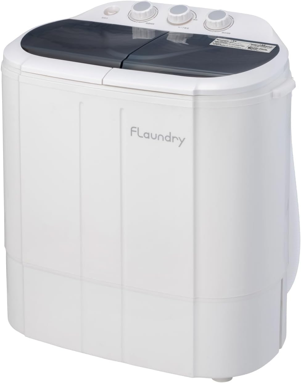 脱水機能付き小型洗濯機 260W 二槽式 3.6kg 一人暮らし・ペット用 Flaundry E102