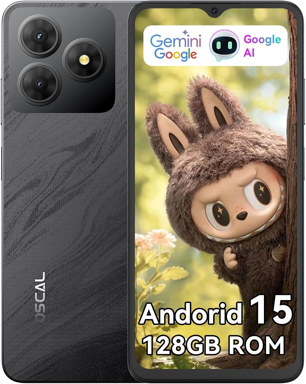 OSCAL Flat2 Androidスマートフォン 12GB+128GB/拡張2TB 6.56インチ/90Hz/5000mAhバッテリー/4G SIMフリー