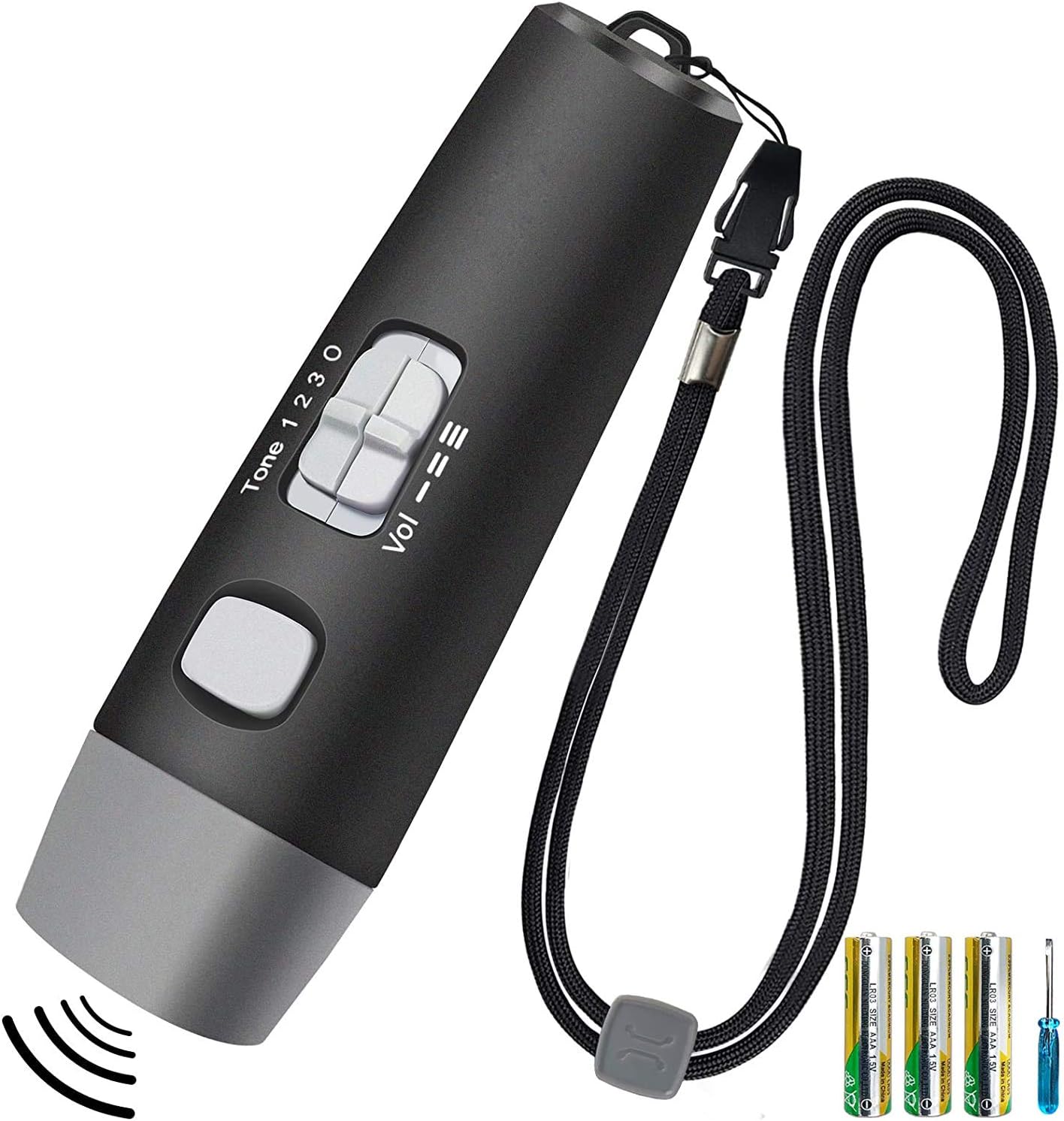 RICHJOLY 電子ホイッスル 大音量130db サッカー・バスケットボール・アウトドア用 防災・防犯対策用 3本AAA電池付き