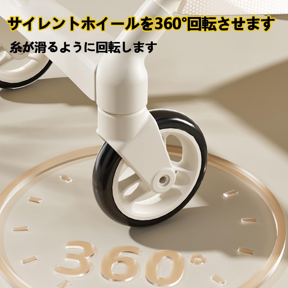 軽量折りたたみベビーカー B型 リクライニング 自立式 コンパクト 新生児用 (グリーン)