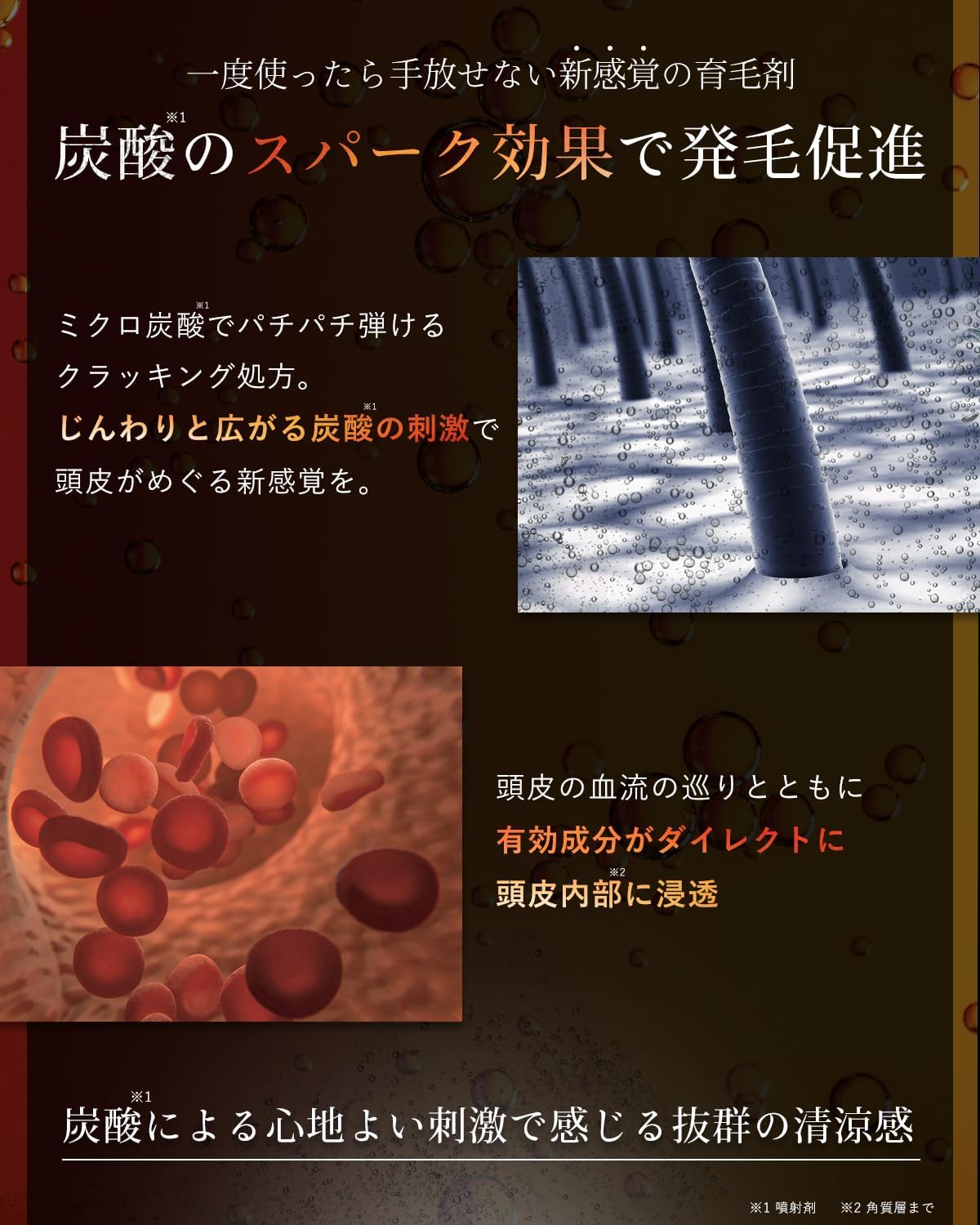 男性用炭酸育毛剤【医薬部外品】発毛トニック