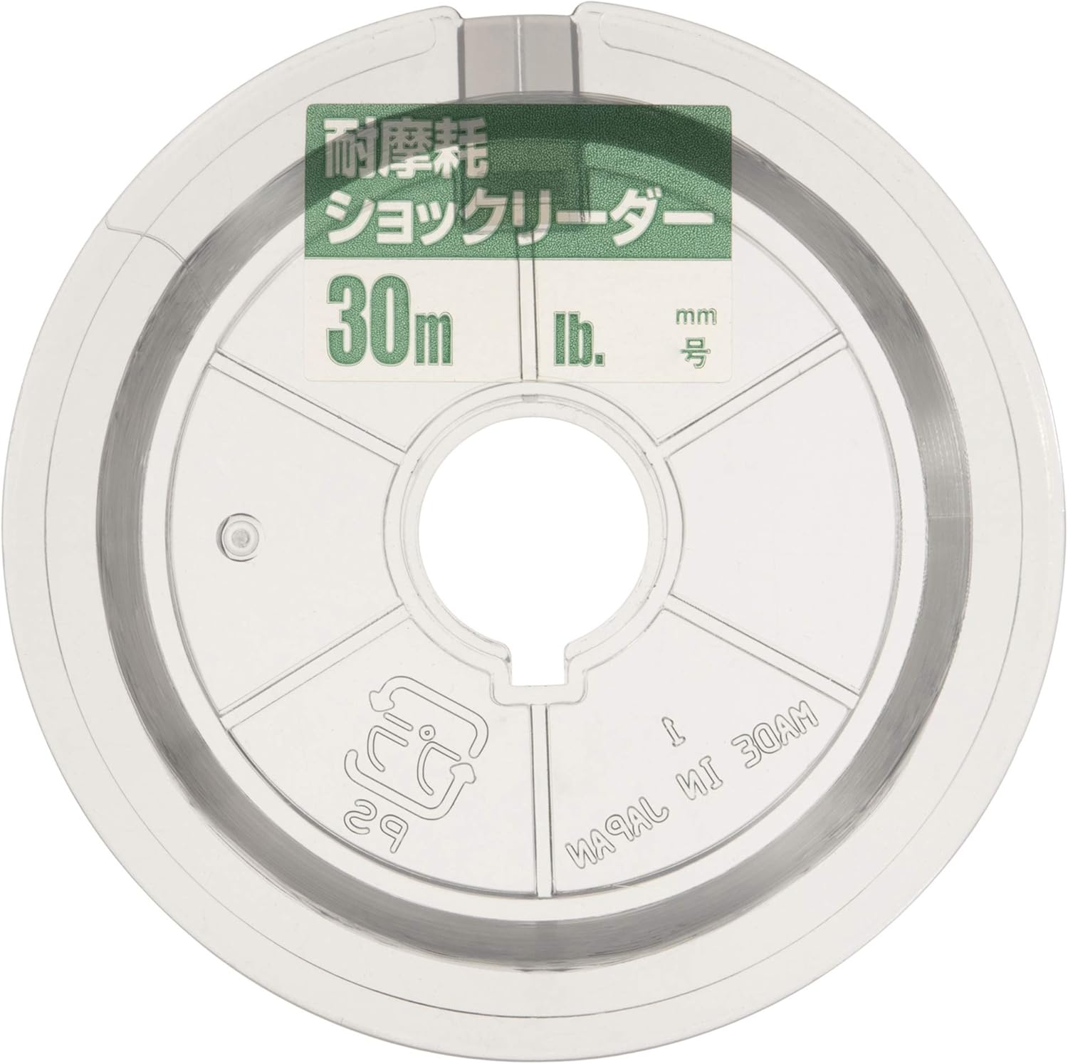 耐摩耗ショックリーダー ナイロン 30m 1号 4lb クリア