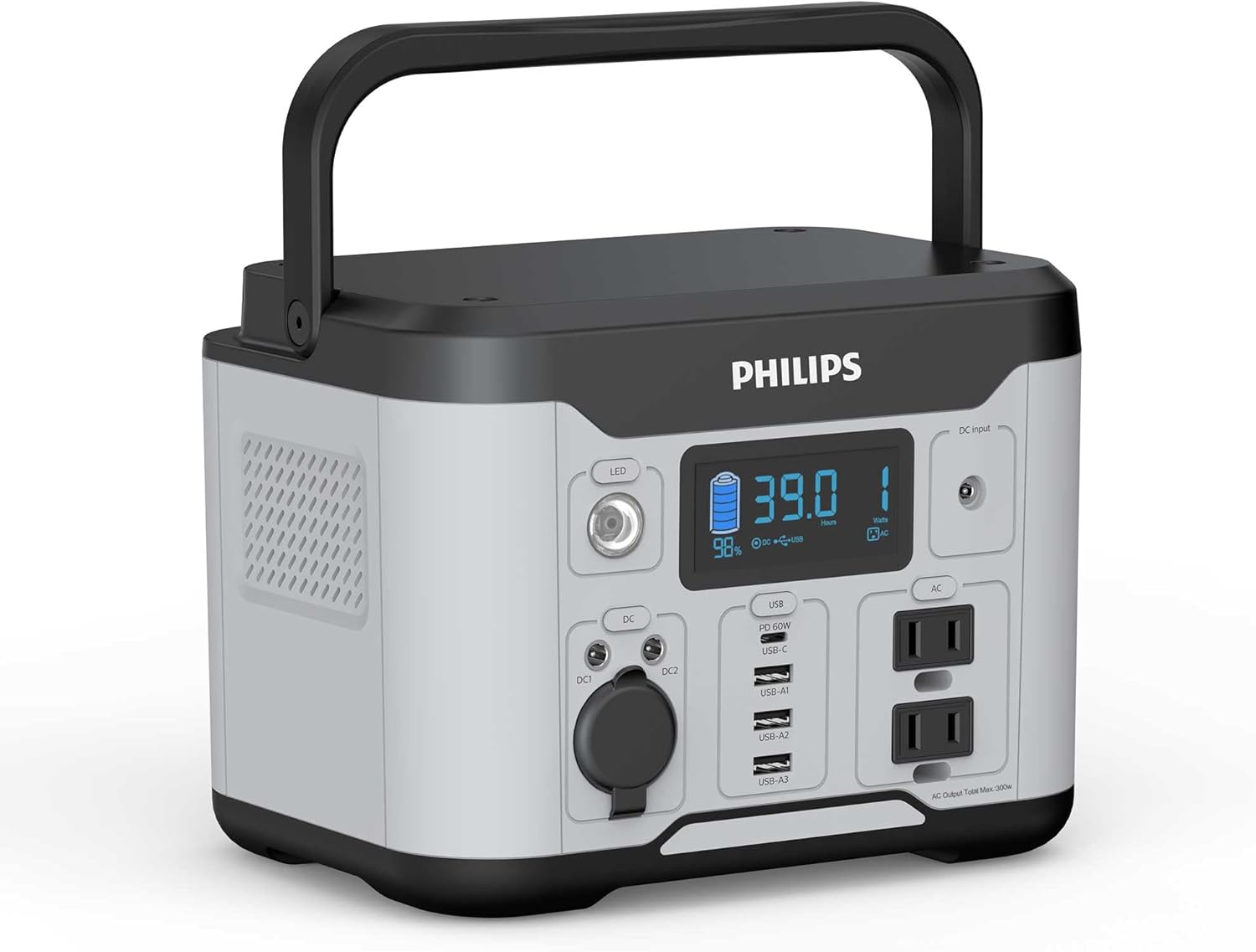 ポータブル電源 大容量300W/296Wh 9台同時充電 PSE認証 DLP8091C