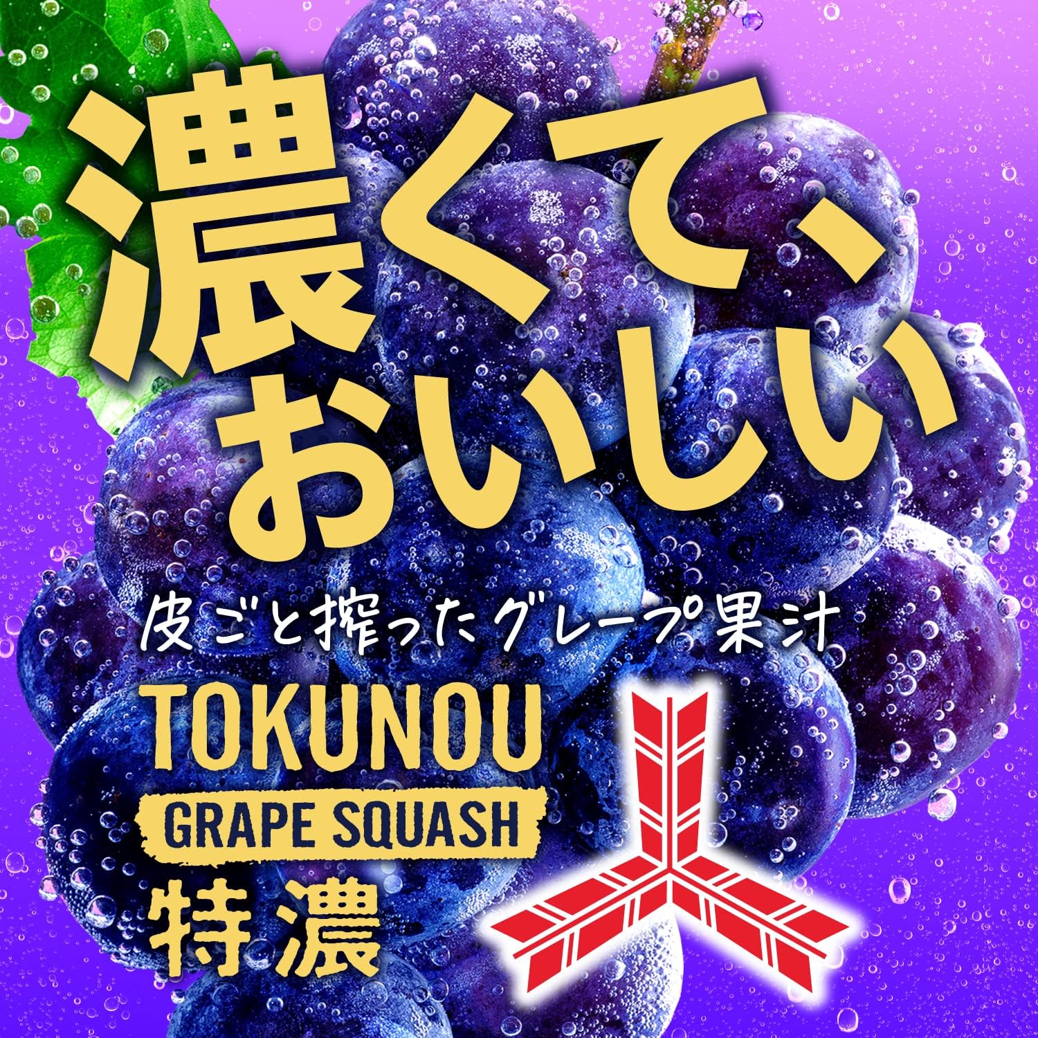 特濃グレープスカッシュ 500ml×24本 - 三ツ矢サイダー [アサヒ飲料]