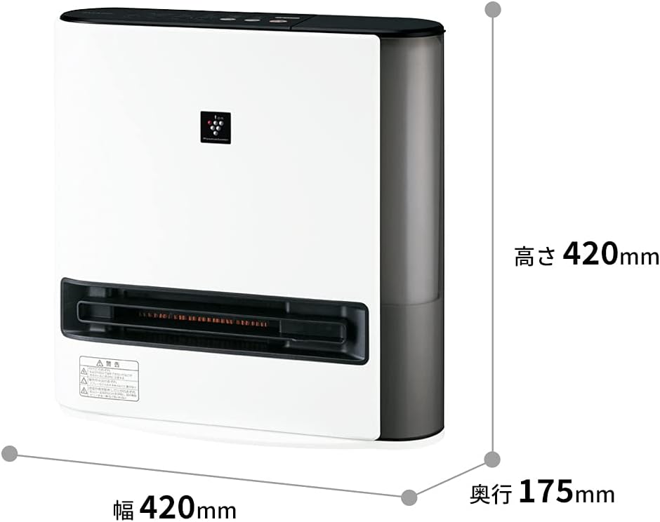 シャープ プラズマクラスター加湿セラミックファンヒーター ホワイト 6畳用