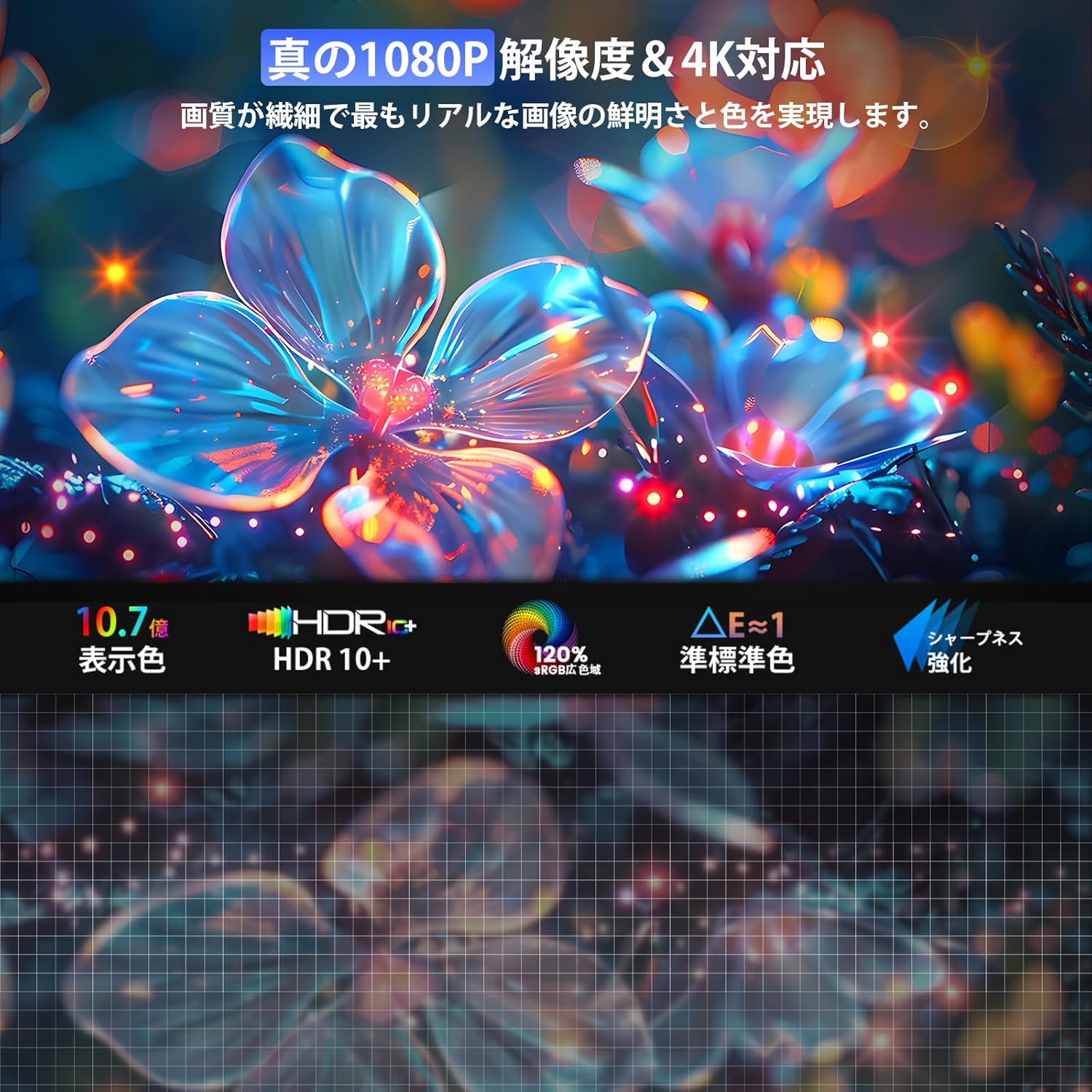 【家庭用プロジェクター】OWNKNEW 270°回転・18000LM・1080P・WIFI6・小型・4K対応・自動台形補正・内蔵スピーカー・軽量・2年保証