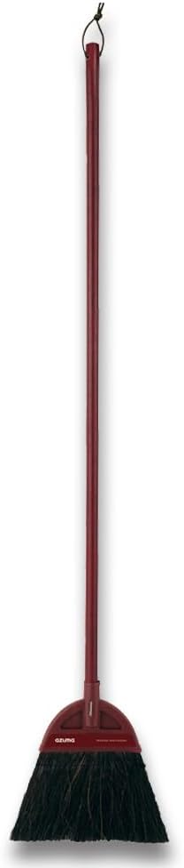 名匠 黒シダほうき（穂幅26cm、全長126cm） - 天然繊維で細かいホコリも掃除可能
