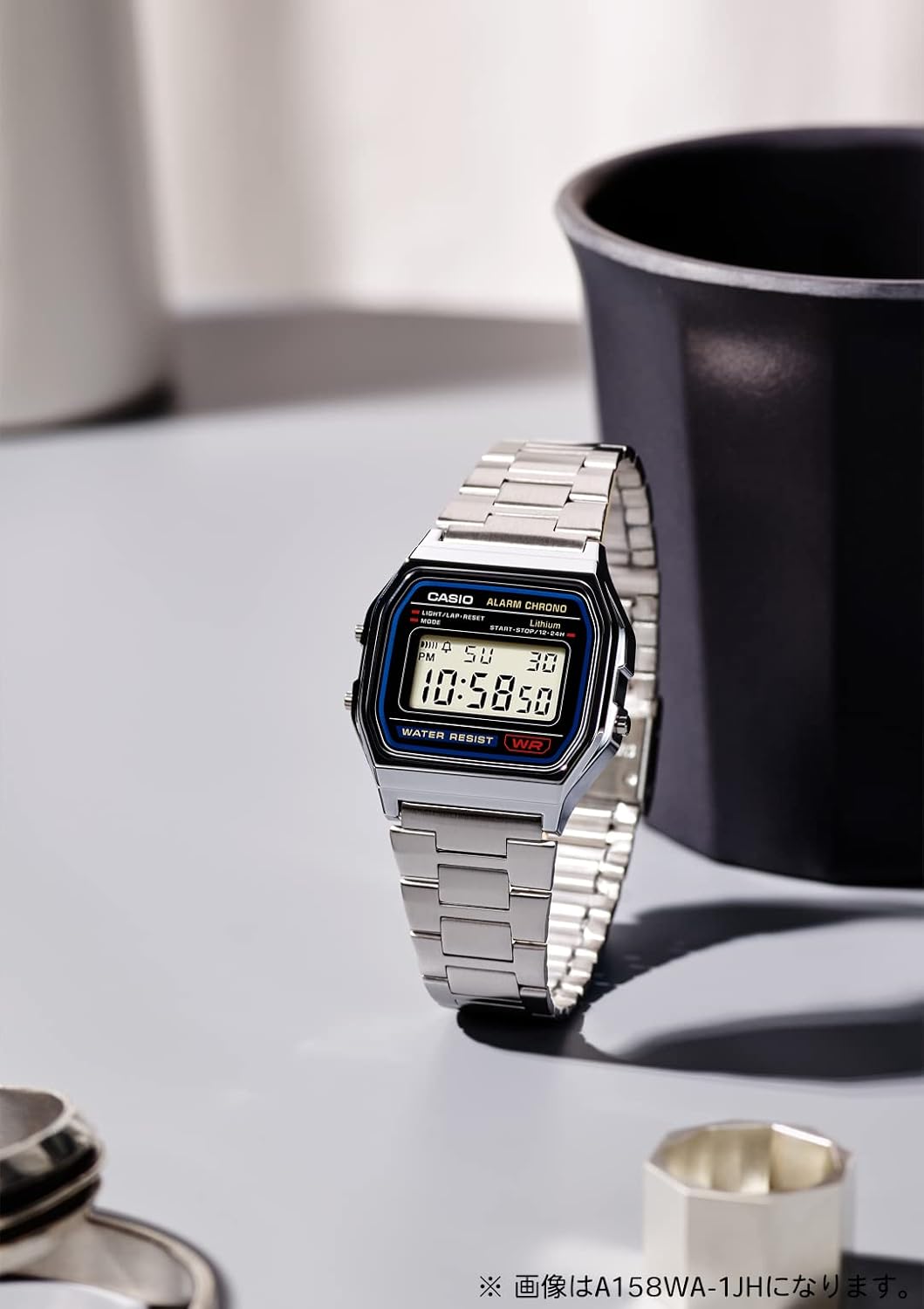 メンズ シルバー 腕時計 カシオ コレクション A164WA-1QJH