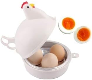 レンジ用 ゆで卵メーカー にわとりタイプ 最大4個用 固茹で・半熟対応
