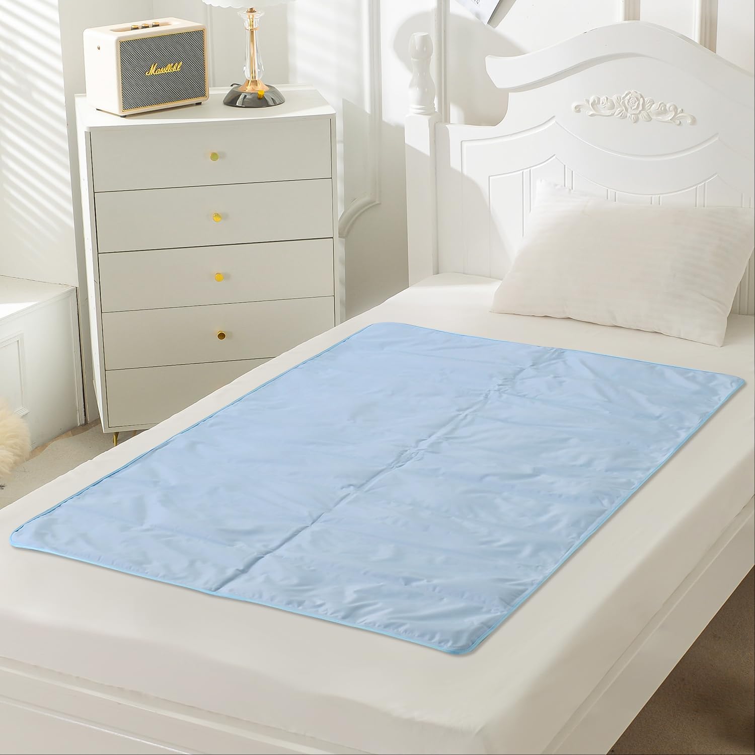 夏用接触冷感ジェルマット シングル 90cm×180cm 抗菌・防臭・防ダニ 洗える防水仕様 人・犬・猫兼用