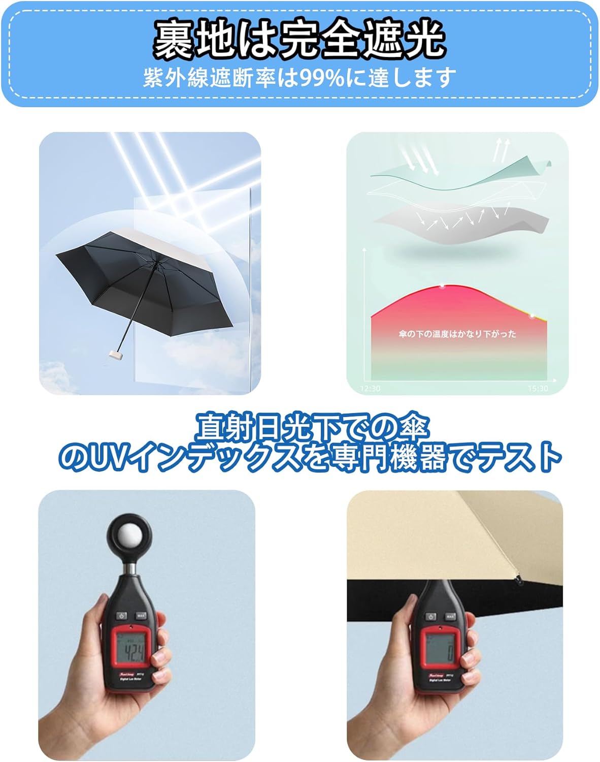 母の日・父の日贈り物 軽量UVカット日傘 折りたたみ収納ポーチ付き メンズ・レディース兼用