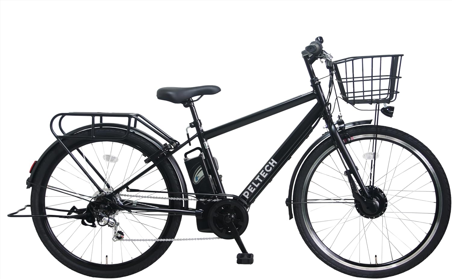 電動アシスト自転車 27.5インチ クロスバイク フル装備【PELTECH TDA-207Z plus＋】