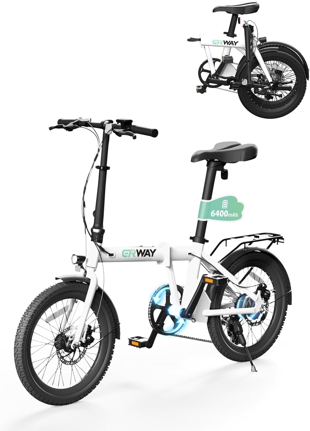 通勤用折りたたみ電動自転車 A01 型式認定 最大120km走行 軽量 シマノ7段変速 防水 20インチ