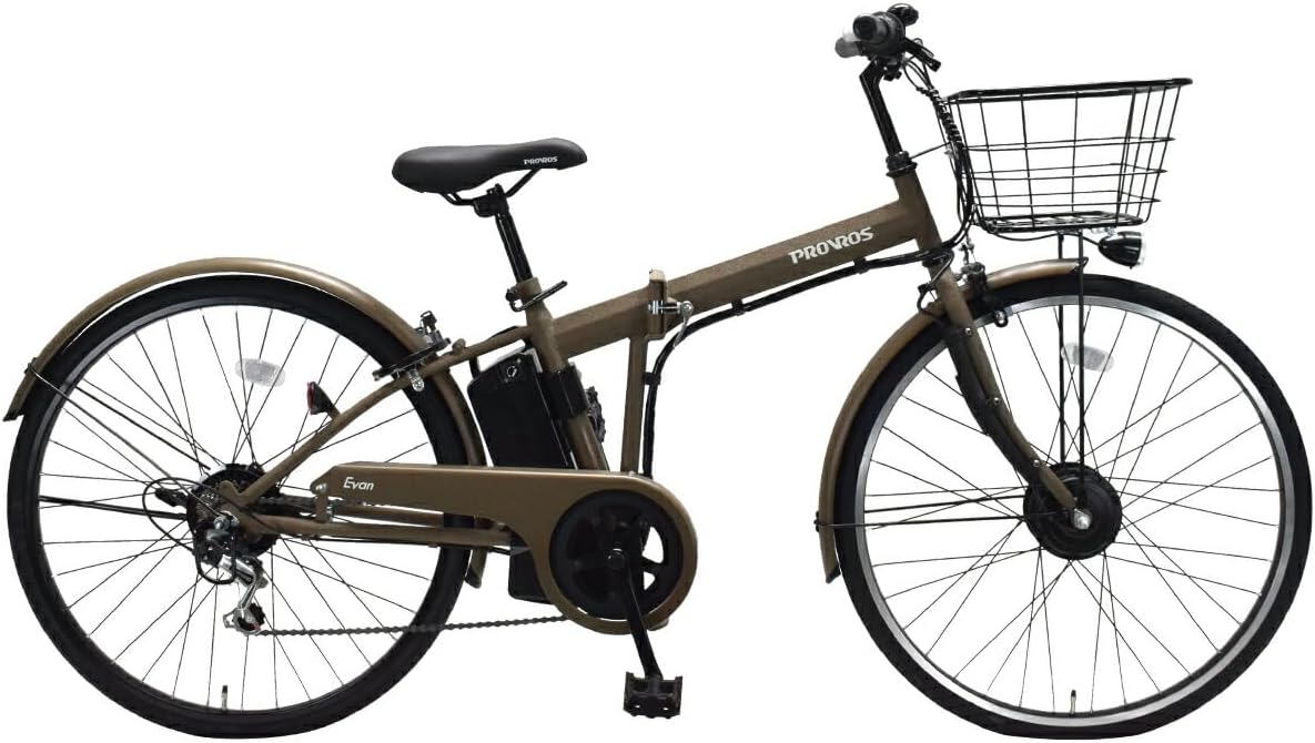 折りたたみ電動アシスト自転車 26インチ シマノ6段変速 最大105km走行【公道可能】【1年保証】