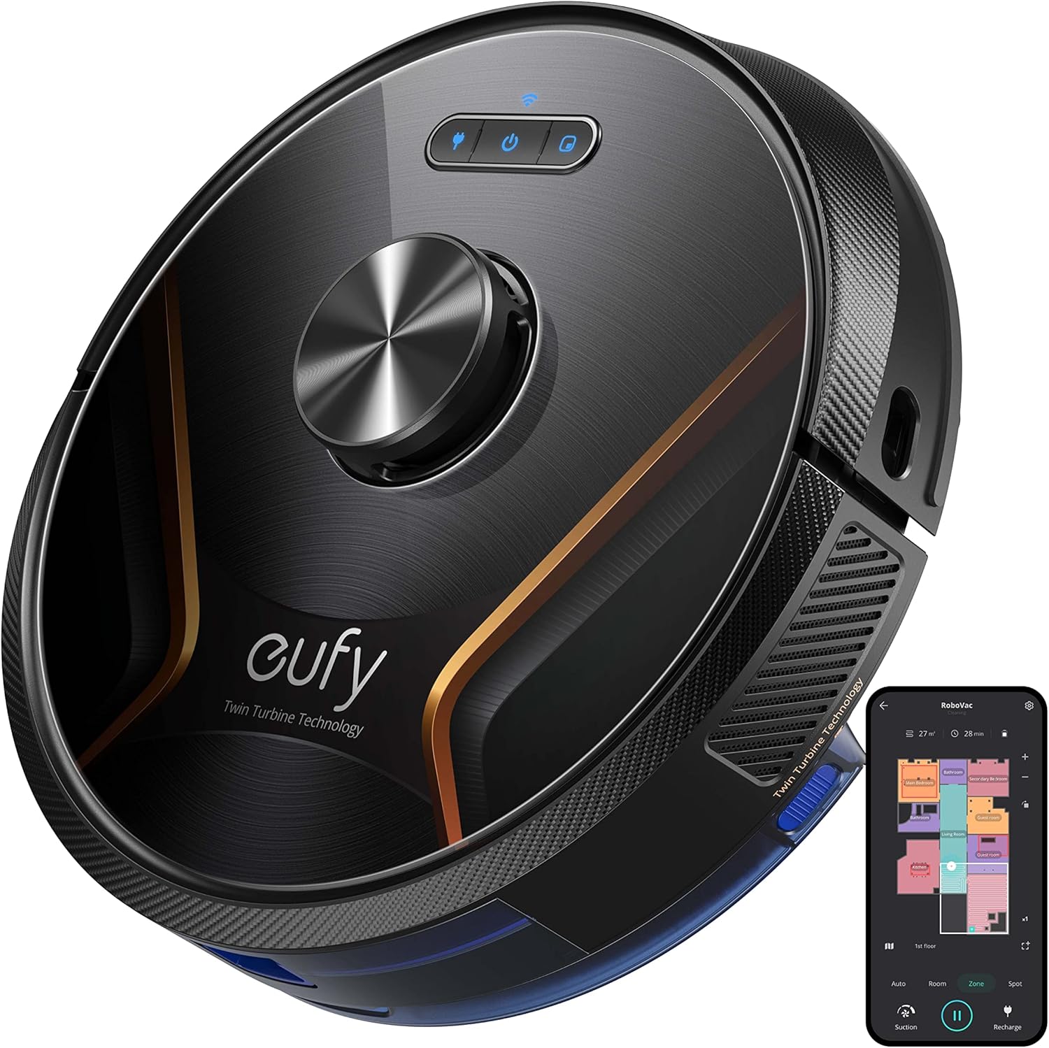 水拭き両用ロボット掃除機 Anker Eufy RoboVac X8 Hybrid ブラック