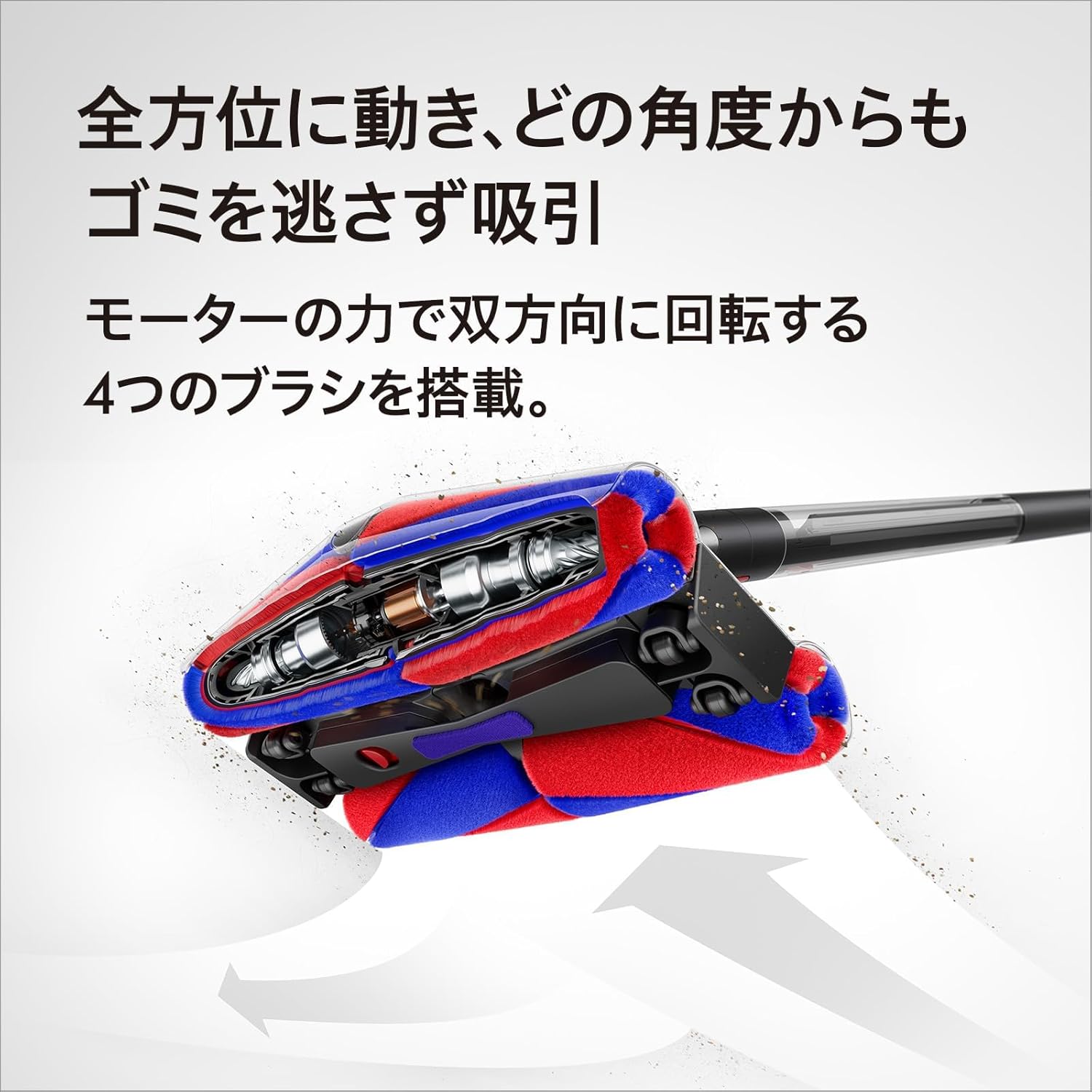 コードレス掃除機 ダイソン ペンシルバック フラフィコーンズ 軽量 LED充電スタンド付き【スリム設計で全方位掃除】