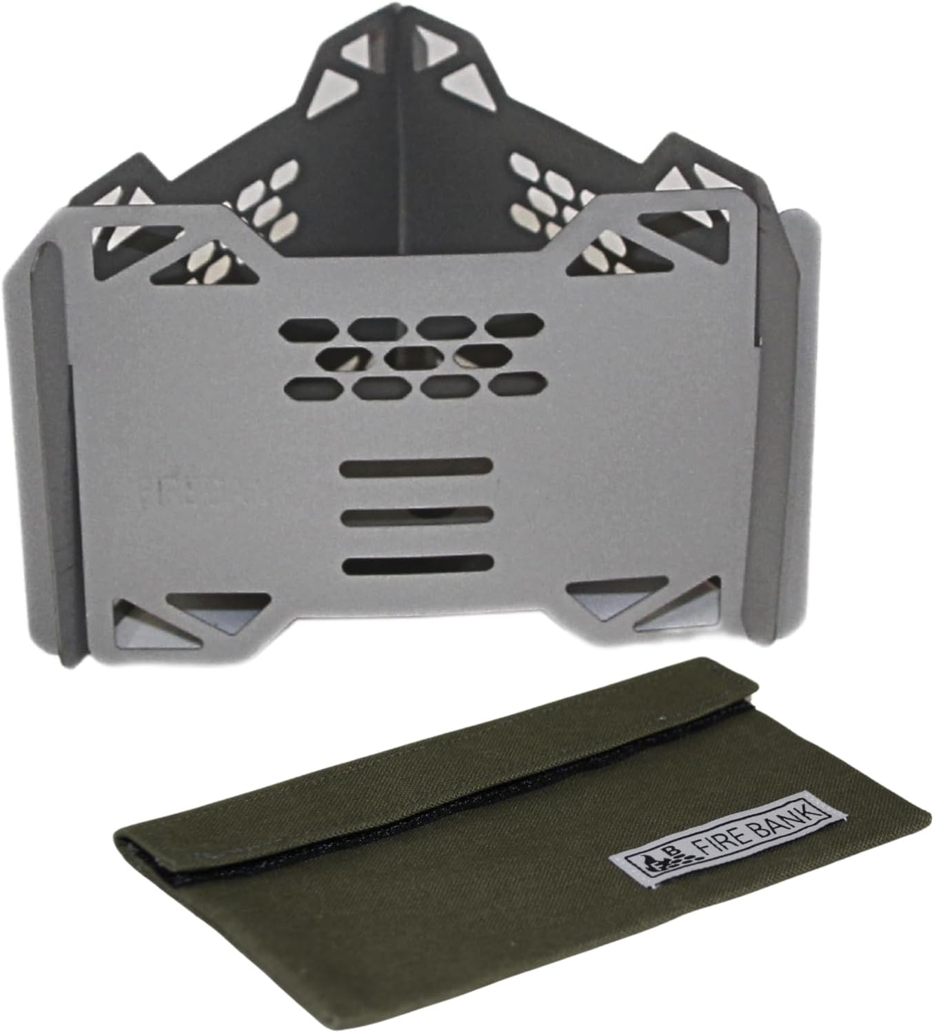 超軽量五徳風防付きアルコールストーブ用ソロキャンプ収納袋