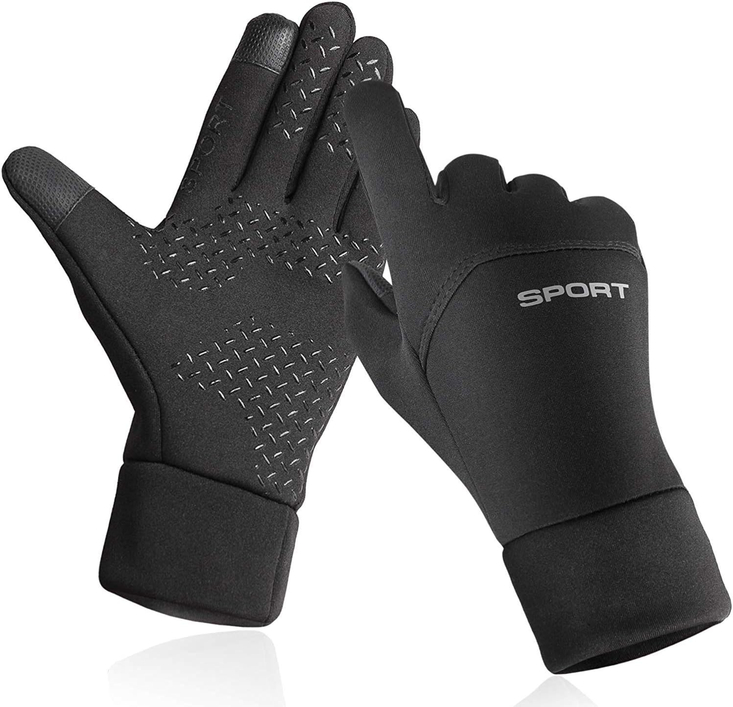 秋冬用男女兼用防水防風タッチパネル対応スポーツグローブ
