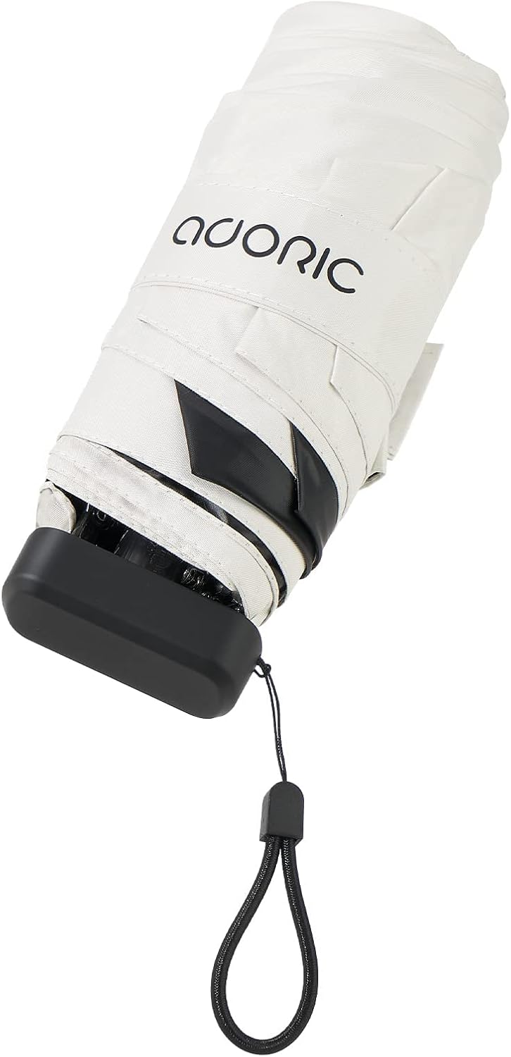 コンパクト折りたたみ傘 レディース UVカット晴雨兼用 超軽量 遮光 持ち運び便利 小型収納ポーチ付き