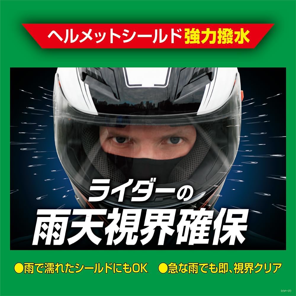 ヘルメットシールド用撥水剤 ソフト99 レインバースト 透明樹脂対応 04956