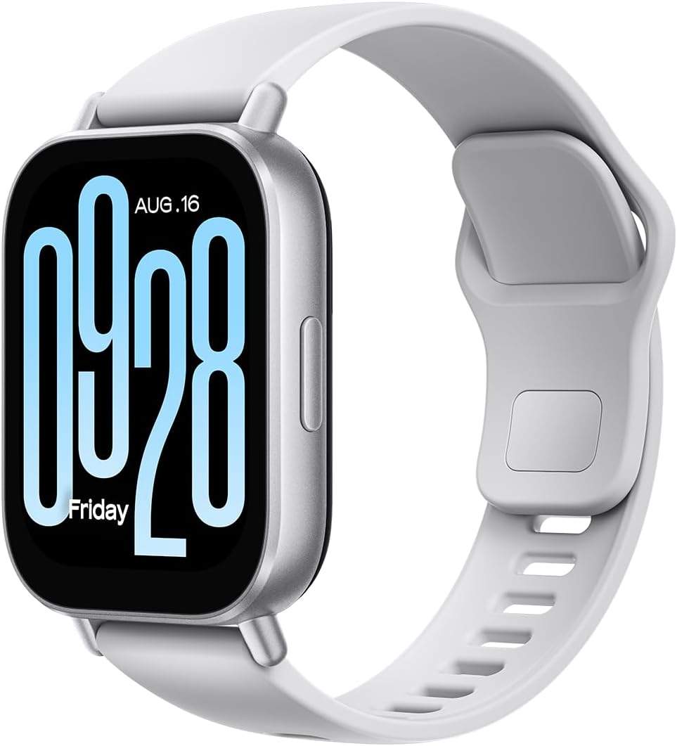 Redmi Watch 5 Active スマートウォッチ 2インチ大画面 18日間バッテリー Bluetooth通話対応 心拍数モニタリング Alexa対応 マットシルバー