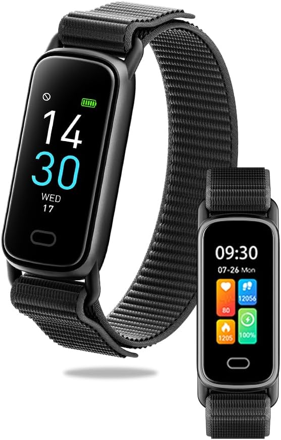 iPhone・Android対応スマートウォッチ（2025年モデル） Bluetooth5.3防水 歩数計・活動量計 0.96インチ画面 メンズ・レディース向け ブラック