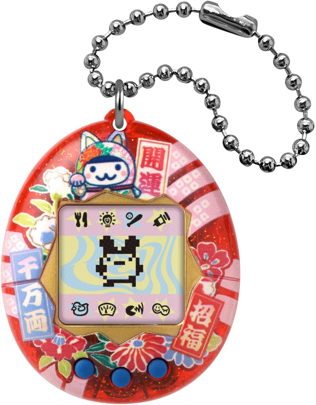 招き猫の江戸木目込人形風オリジナルたまごっち