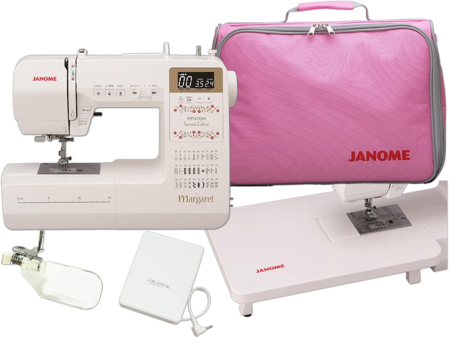 ジャノメ MP470MSE-MG コンピュータミシン 自動糸切り付き 針元レンズ付