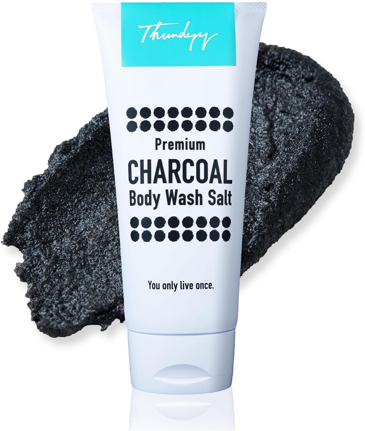 炭・塩配合ボディスクラブ 角質除去・黒ずみ対策 大容量500g メンズ&レディース