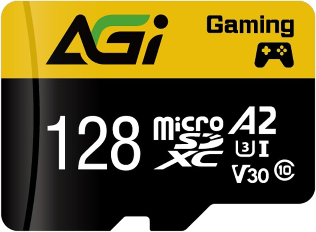 Nintendo Switch対応 AGI microSDカード 128GB UHS-I Class10 U3 A2 V30 98MB/秒