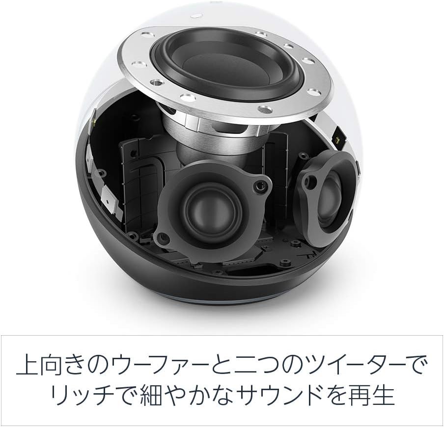 スマートホームハブ搭載 Alexa対応エコースピーカー 第4世代 チャコール