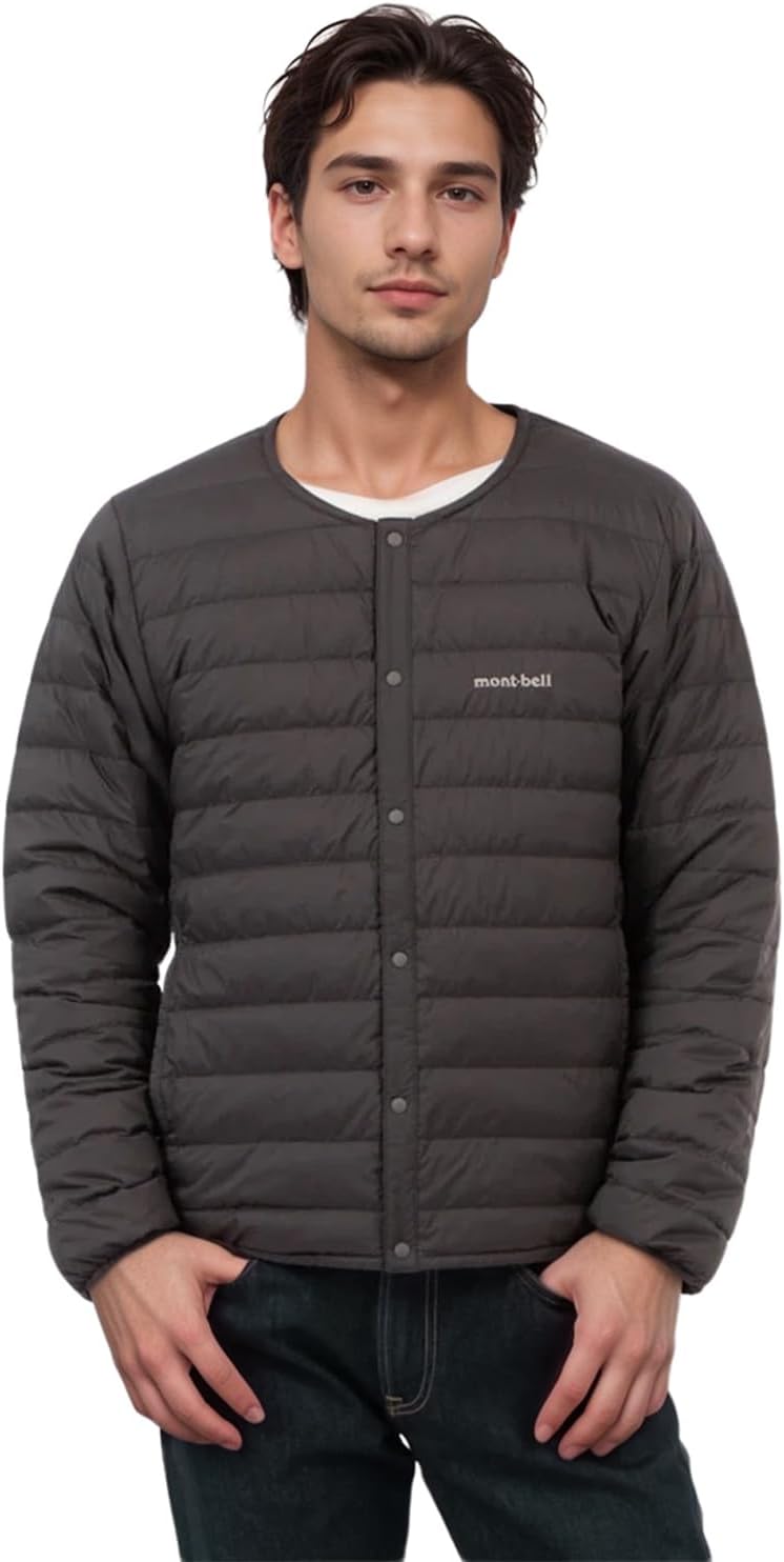 スペリオダウン メンズ ラウンドネックジャケット ダウンジャケット