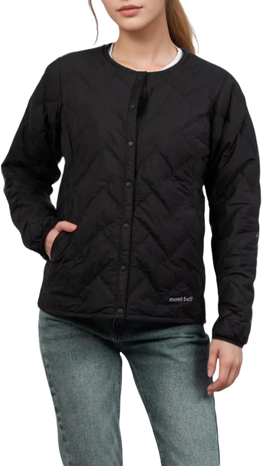 レディース ダウンジャケット スペリオダウン ラウンドネック ナイロン