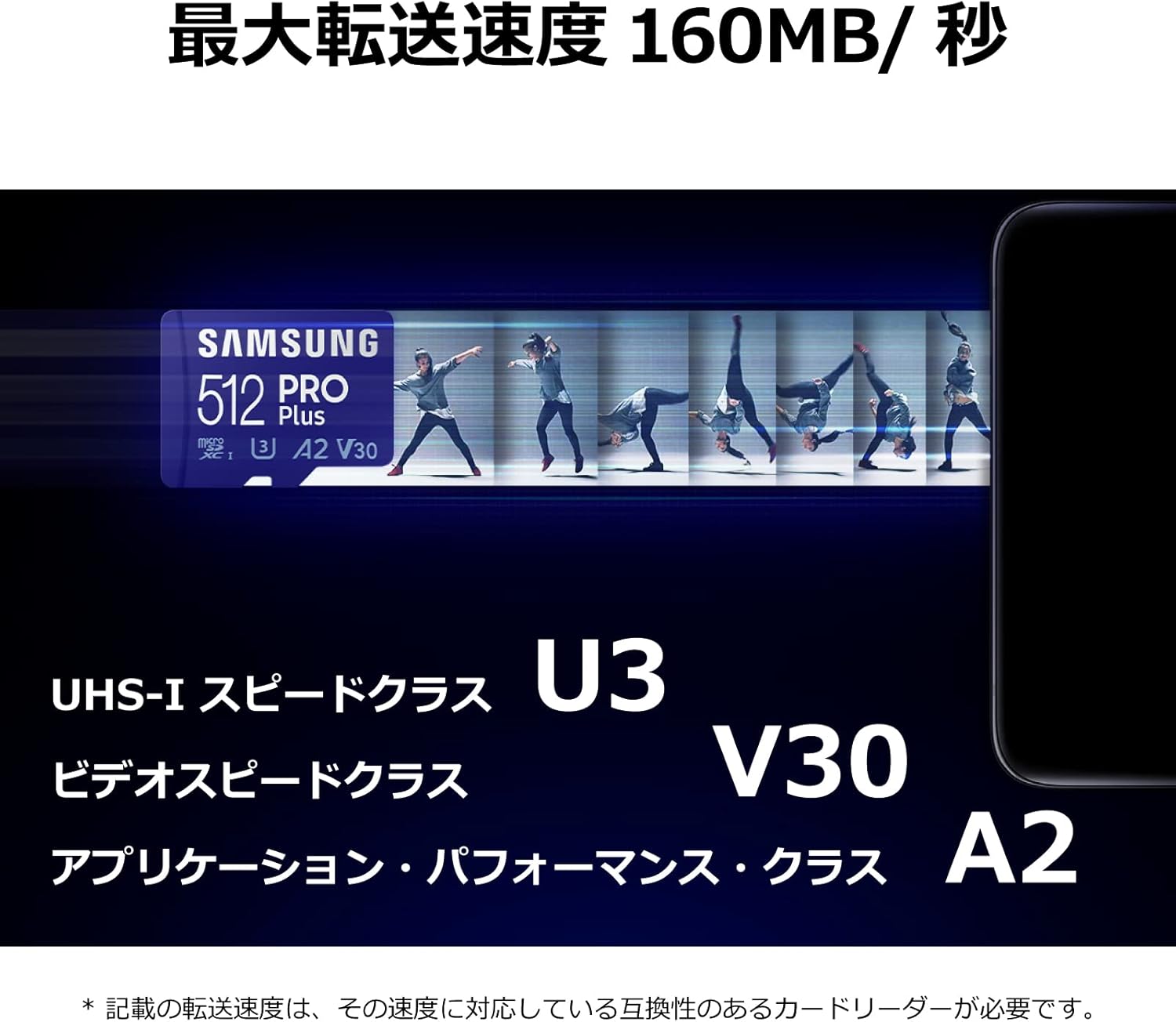 Nintendo Switch対応 Samsung マイクロSDカード 256GB UHS-I U3 V30 160MB/s 国内正規品 10年保証