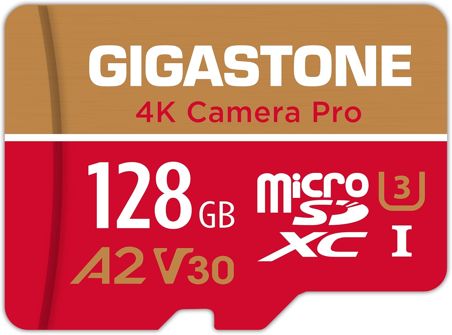 GIGASTONE 128GB マイクロSDカード A2 V30 高速4K対応 アダプタ付