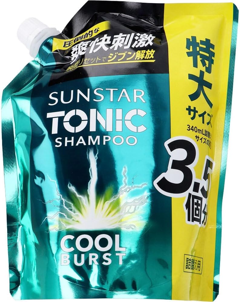 サンスタートニックシャンプーCOOLBURST 詰替え1200mL シトラスハーブの爽快頭皮ケア