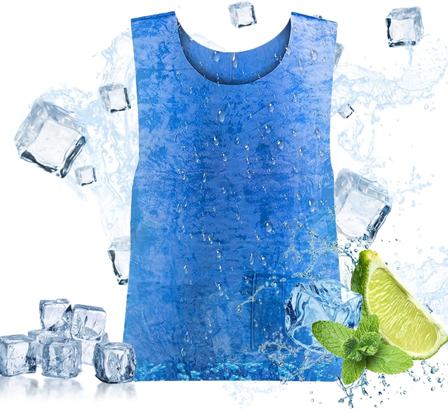 猛暑対策 クールベスト PVA素材 水で濡らすだけの軽量冷却ベスト 男女兼用