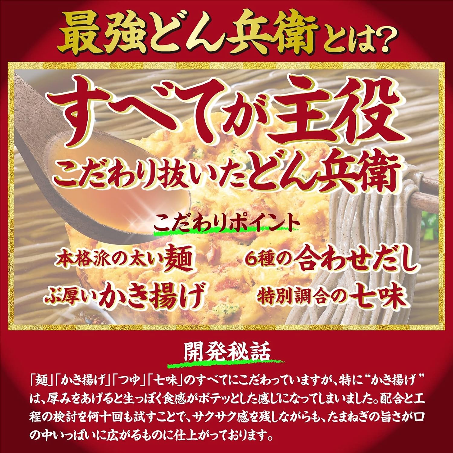 日清の最強どん兵衛 かき揚げそば＆きつねうどん セット 24個入り